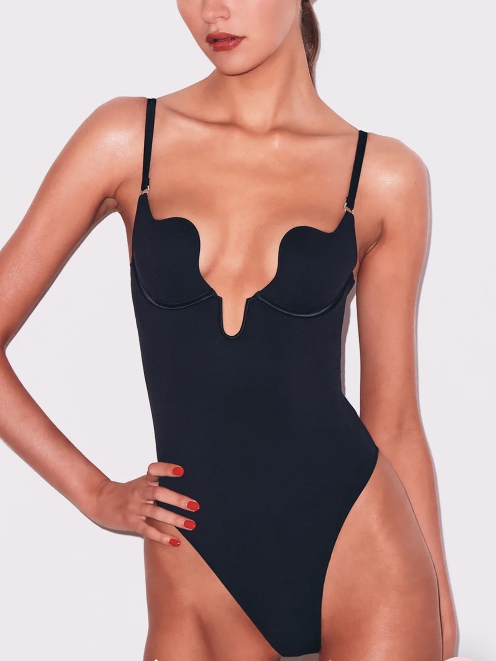 Fleur du Mal seduce U Plunge bodysuit
